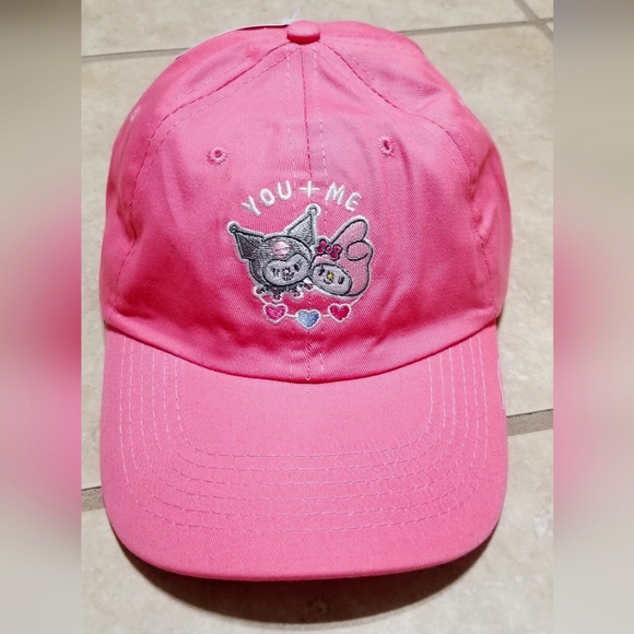 Sanrio Kuromi & My Melody YOU +ME Valentines Baseball Cap - Picture 1 of 4